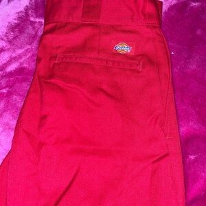 Dickies women Bright Red Casual Pants